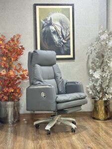 The Chairman's Edge Grey CEO Chair AC-10