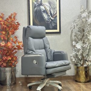 The Chairman's Edge Grey CEO Chair AC-10