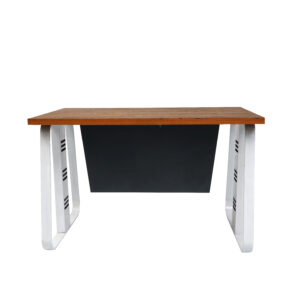Two-Tone Wood and Fabric Finish Executive Table ET-01