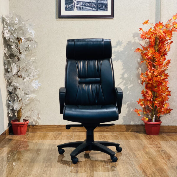 CEO Chair-Best CEO Chair in Pakistan-Leather Black AC 01