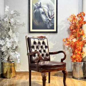 The Sovereign Mahogany Tufted Armchair VC-12