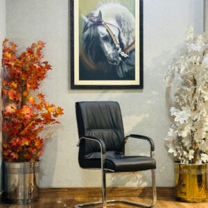 Monarch Ruched Leather Visitor Chair VC-19