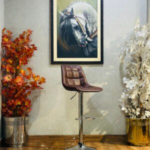 Chesterfield Swivel Bar Stool with Chrome Pedestal ST-05