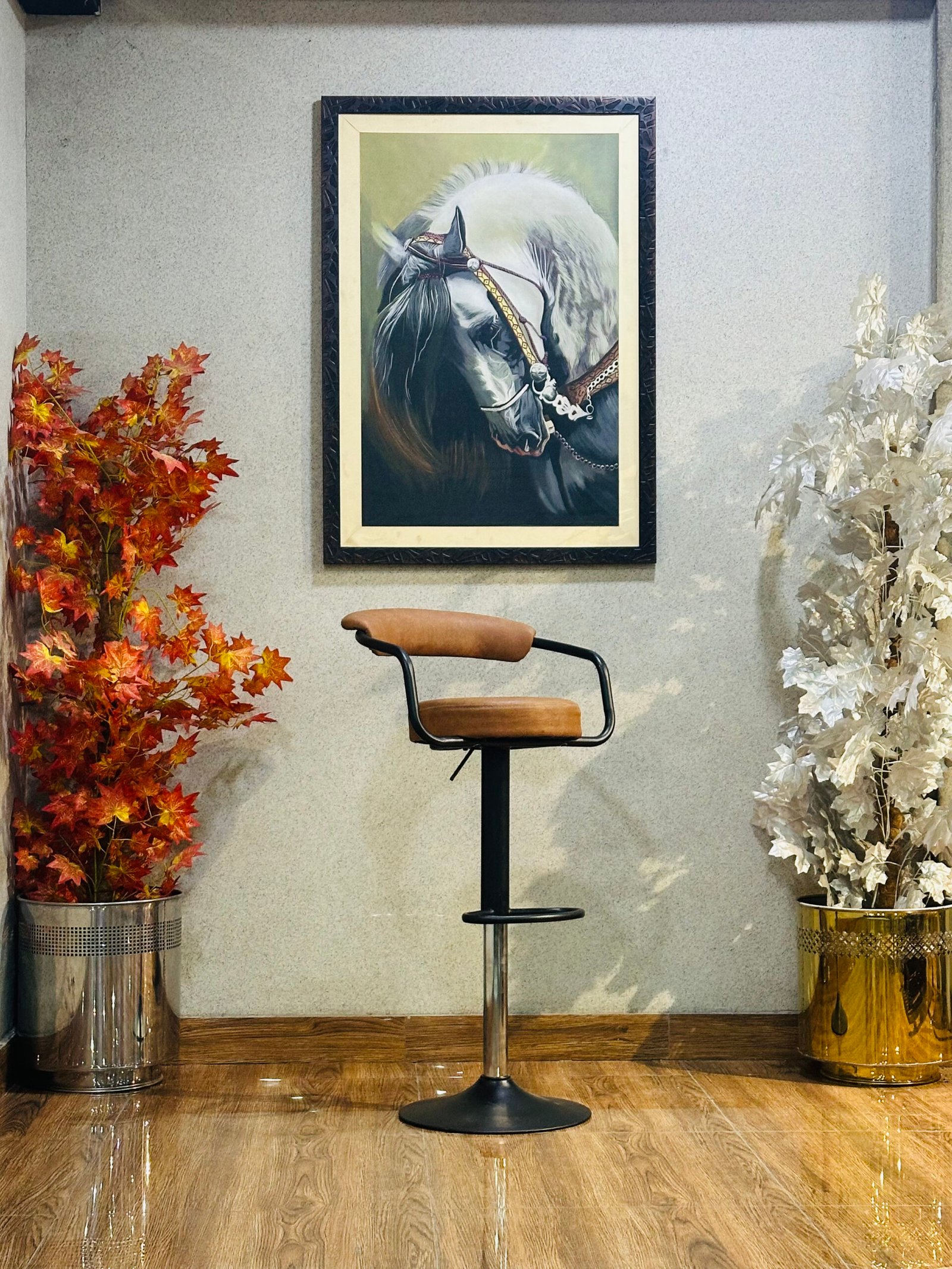Vanguard Faux Leather Swivel Counter Stool ST-06