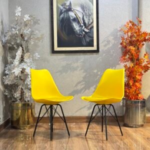 Modena Mid-Century Matte Yellow Eiffel Pair ST-03