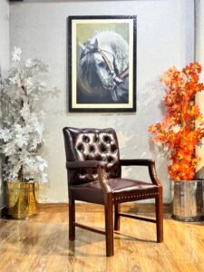 Cambridge Studded Mahogany Visitor Chair VC-05