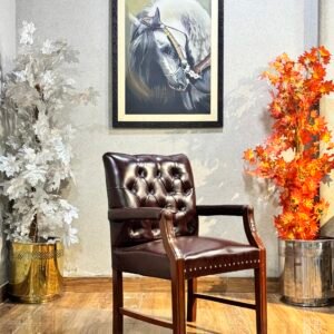Cambridge Studded Mahogany Visitor Chair VC-05