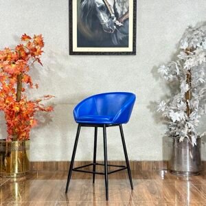 Modern Blue Upholstered Bar Stool ST 07