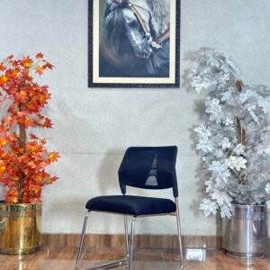 Urban Compact Mesh & Fabric Black Visitor Chair VC 24