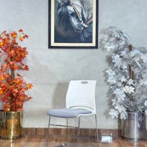 Vibe Contoured Molded Shell Grey Cafe Chair CC 05